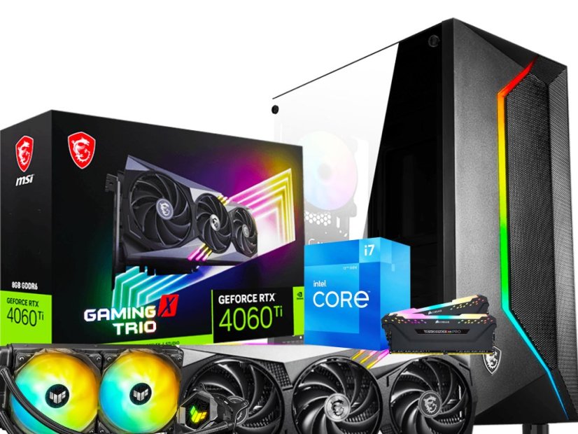 Herní PC sestava compraider RTX 4060Ti - ZÁRUKA 24M | Intel Core i7-12700KF | RTX 4060Ti | 32 GB | 1 TB SSD