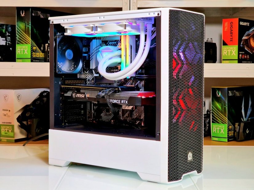 Herné PC compraider - ZÁRUKA 24M | Intel Core i7-10700 + vodní chlazení ASUS ROG STRIX | RTX 3070 8GB  | 32 GB | 1 TB SSD
