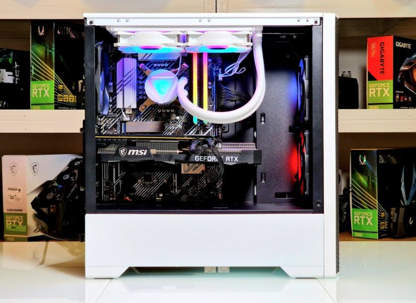 Herné PC compraider - ZÁRUKA 24M | Intel Core i7-10700 + vodní chlazení ASUS ROG STRIX | RTX 3070 8GB  | 32 GB | 1 TB SSD